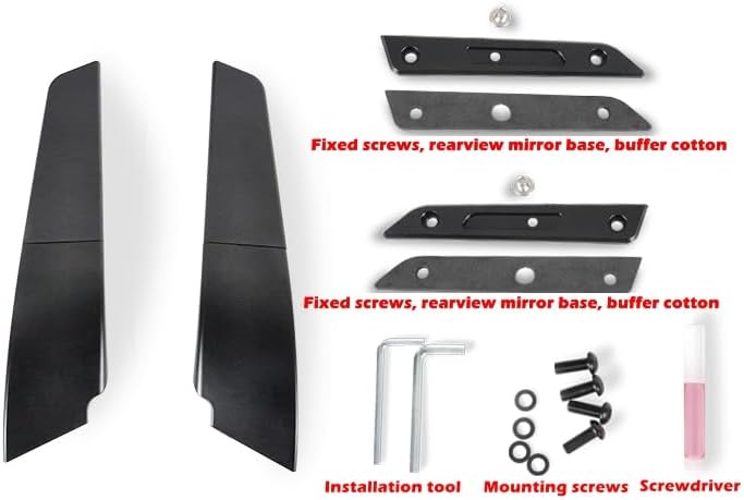 ONE.K.S For RC390 RC200 2014-2021 CNC Aluminum alloy Motorcycle Rearview Mirror Fixed Wind Wing Rearview Mirror