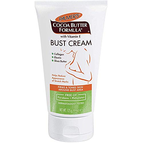 (2 paquetes) Palmer's Bust Cream, 125 g, fórmula de mantequilla de cacao Manteca de cacao con vitamina E (la presentación puede variar)