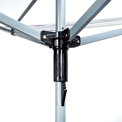 IFJA 4 Arm Rotary Clothes Airer Outdoor, 40 M Sturdy Washing Line Airer with Non-Slip Linning | Heavy Duty Garden Air Dryer with Free Ground Spike and Cover (40 M) - Image 5