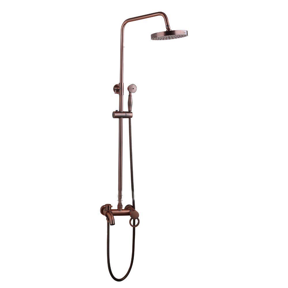 Système de douche avec mitigeur de robinet de bain CHEWYNP en laiton durable