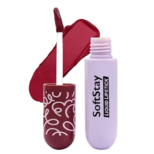 Image of Soft Stay Transferproof Liquid Lipstick| Hydrating, Highly Pigmented and Light Weight (Deep Wine, 09)