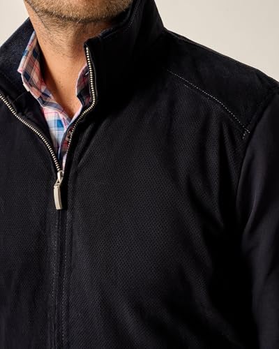 johnnie-O Agnelli Suede Mixed Media Jacket2