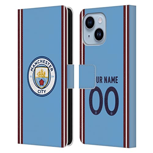 Housse iPhone 14 Plus portefeuille Manchester City pour protéger écran et cartes