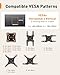 Perlegear Full Motion TV Mount for Most 26–65 inch Flat or Curved TVs up to 82 lbs, Wall Mount TV Bracket with Articulating Arms, Tool-Free Tilt, Swivel, Extension, Max VESA 400x400mm, PGMF3