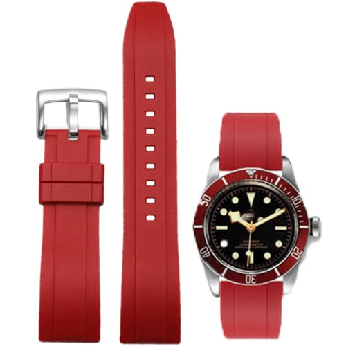 FKM Bracelet de montre étanche et souple pour le sport et le quotidien