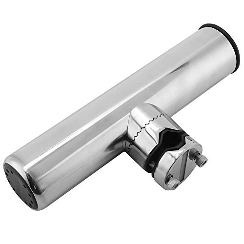Support de canne à pêche sur rail inox pour bateau réglable de 1 à 1-1/4 pouce