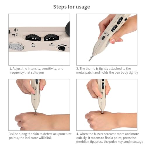 Stylo d'acupuncture avec détecteur de points électronique de massage - 7