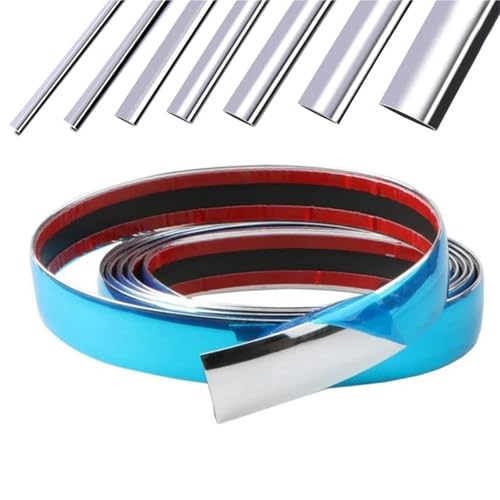 Bande chromée autocollante pour portière latérale de voiture 22mm x 3.0M