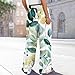Women Casual Flowy Palazzo Pant High Waisted Floral Boho Wide Leg Pants Summer Loose Trousers Cruise Outfits