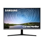 Samsung Monitor CR50 (C32R502), Curvo (1500R), 32", 1920x1080 (Full HD), VA, 75 Hz, 4 ms, FreeSync, HDMI, D-Sub, Ingresso Audio, Flicker Free, Eye Saver Mode, Dark Blue Gray