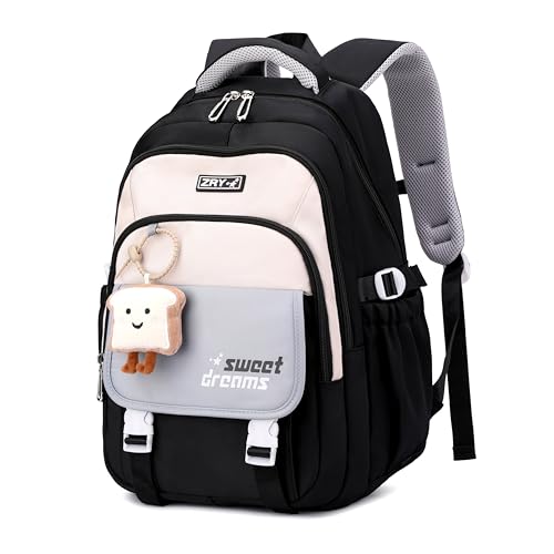 middle high school backpack for teen girls cute bookbag college student laptop backpack large capacity stylish travel daypack2