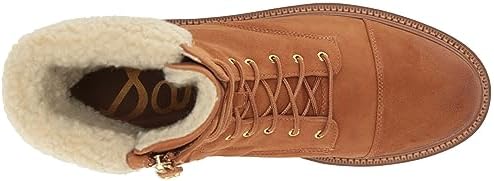 Sam Edelman Women's Aleia Combat Boot, Saddle/Natural, 8.5 | Image 4