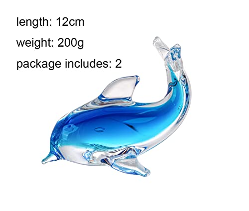 Cielcera Handmade Glass Art Ornament, Crystal Home Décor Figurine Sea Animal Collection, Gift For Christmas, Birthday, Glass Paperweight #TOP1