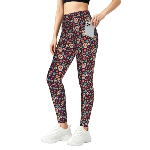 Pantalones de yoga opacos con bolsillos elásticos para correr sin transparencias