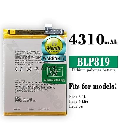 Image of Original BLP819 Battery for Oppo A57 / 5 4G / 5 LITE / 5Z Battery with 6 Month Warranty ****(N269)