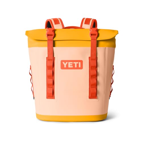 Mochila cooler YETI Hopper M12 Laterais macias, com acesso MagShield, pêssego/amarelo (beekeeper)