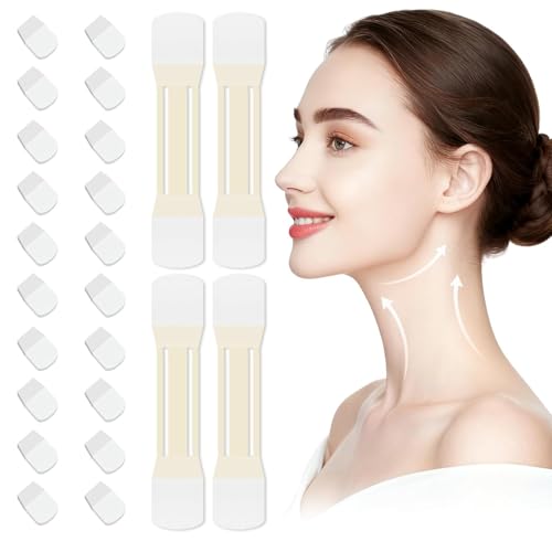 JBSZTH Neck Tape Lifting Invisible 20PCS+4Strips Instant Tightening Lift
