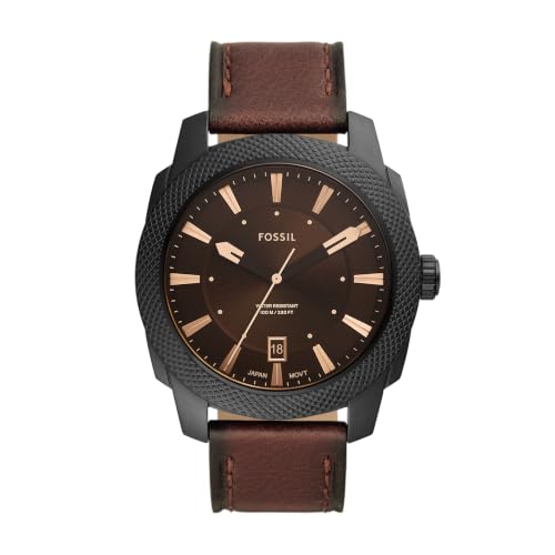 Image of Fossil Men's Watch, Machine Quartz Stainless Steel Three-Hand Watch for Men