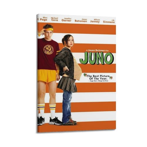 ZYOUYUOUY JunoCanvas Art Classic Painting Creative Design Poster Cartoon Character Film Cartoon Canvas Poster Wall Living Room Decorative Painting16x24inch(40x60cm) Frame-style-24