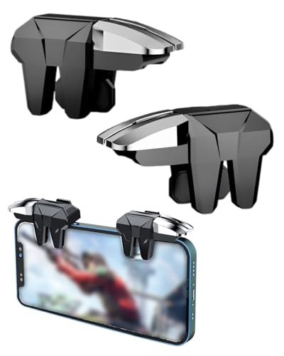 ZEXIJOW Gatillos para Móvil 4 Botones L1R1 L2R2 para Call of Duty y PUBG Mobile,Joystick de Alta Sensibilidad Compatible con iPhone y Android,Disparadores para Juegos