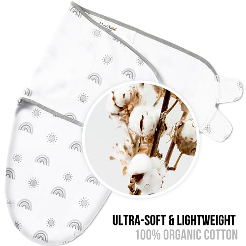 Mama Cheetah Baby Swaddle Sack, Organic Swaddle Blanket, Newborn Swaddle Sleep Sacks, Adjustable Infant Swaddle Wrap - Image 3