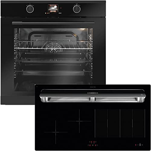 Oranier Backofen Set Induktion autarkes Kochfeld mit Abluft-Dunstabzug KXI 1092 & Pyrolyse Einbaubackofen EBP 9881