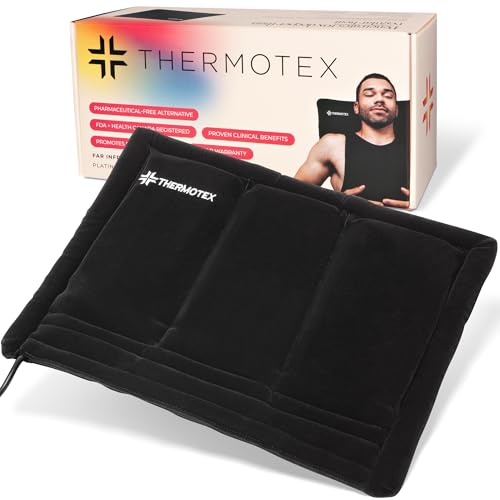 Thermotex–Far Infrared Premium Heating Pad – Platinum – Pain Relief – Warms and Relaxes...