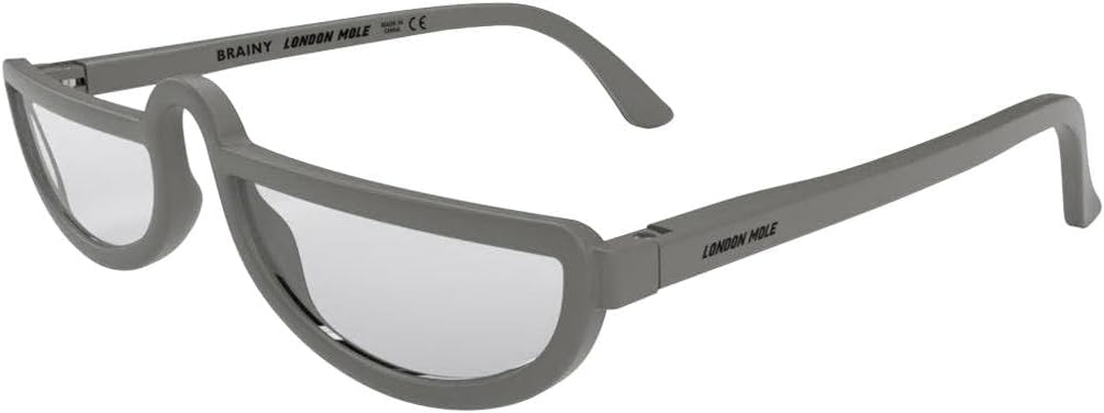 LONDON MOLE® Brainy reading glasses | Cool half moon shaped readers | Unisex | Spring hinges - Image 5