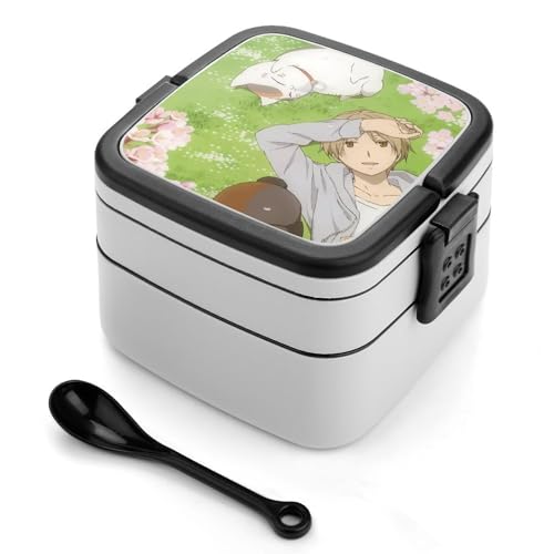弁当箱 夏目友人帳 ニャンコ先生 猫 アニメ ランチボックス 二段 お弁当箱 おべんとう箱 ランチケース 大人用 子供用 学生 仕事 通勤 1000ml
