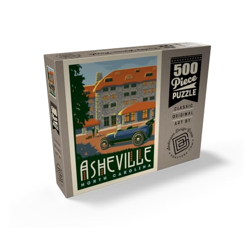 MyPuzzle Asheville: North Carolina, Póster Vintage - Rompecabezas Premium de 500 Piezas para Adultos miniatura 2