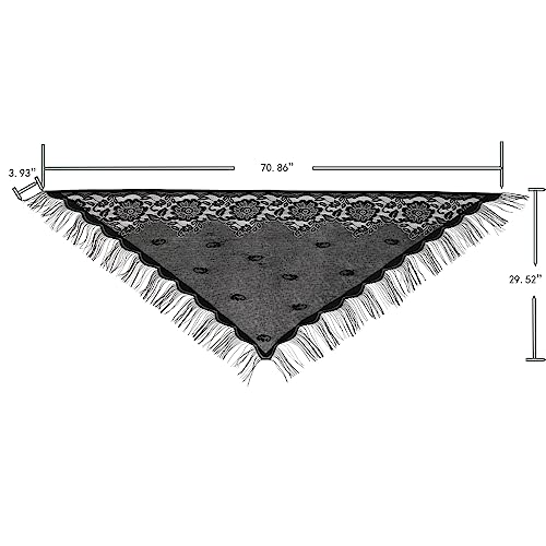 LMVERNA Shawl Wraps for Women New Nylon Hollow Solid Color Breathable Tassel Triangle Scarf Shawl4