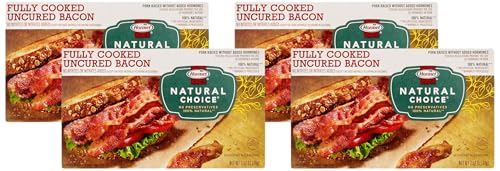 Hormel Natural Choice Fully Cooked Uncured Bacon, 2.5 Oz (Pack of 4)