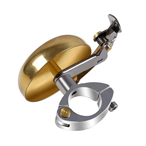 Brass Vintage Bicycle Bell, Retro Bike Bell for Adults and Kids, Loud Crisp Clear Sound Cycle Handlebar Ring Horn, Cycling Accessories