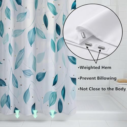Rideau de douche tissu polyester imperméable 130x170cm lavable