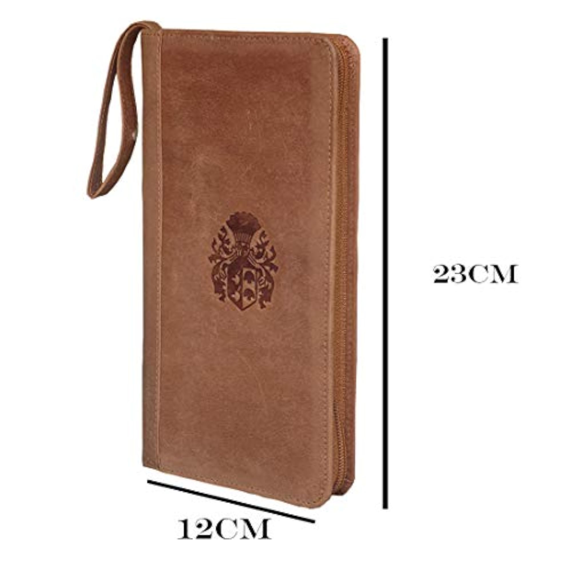 Style Shoes Tan Leather Passport Holder