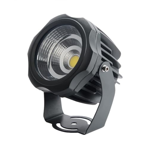 Foco Giratorio - Luces LED para Paisaje de Suelo - Foco de Haz LED, Luces COB Redondas para árboles, Reflector LED de ángulo Ajustable, para letreros publicitarios de par
