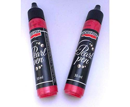 3D Pearl 30ml Pen - Red, Pentart, Contours, Special Colors, Hobby Colors, Decoupage