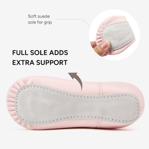 Stelle Toddler Ballet Shoes PU Leather Upper Drawstring, Ballet Pink, 8MT by Stelle - Used condition - Image 5