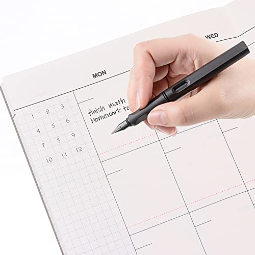 Yardwe 2 stks Maandelijkse Planner Notebook Wekelijkse Schema's Notebook Agenda Boek Journal Steno Memo Notepads… - Image 7