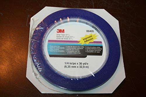 3M Plastic Tape Blue 1/4
