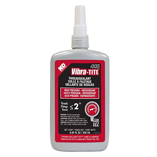 Image of Vibra-TITE 446 Red High Pressure Refridgerant Anaerobic Thread Sealant, 250ml Bottle