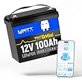 WattCycle 12V 100Ah LiFePO4 Lithium Battery with Bluetooth BCI Group 24 12V Mini Battery 100A Smart BMS 15000 deep Cycles