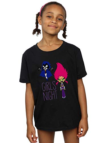DC Comics Girls Teen Titans Go Girls Night T-Shirt Black 12-13 Years