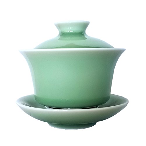 Celadon Kung Fu té con tapa 4.7-ounce porcelana Gaiwan