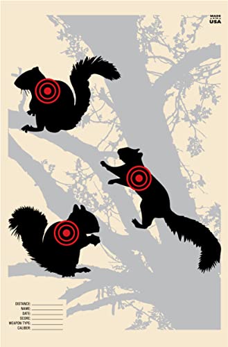 Shooting Range Targets, 50 Target Pack, 10 Targets Each Target Design, Silhouette Targets, Rifle, Gun, Pistol, Bb Guns, Airsoft, Pellet Gun, Air Rifle (50 Target Pack, Sample Pack 4) #TOP2