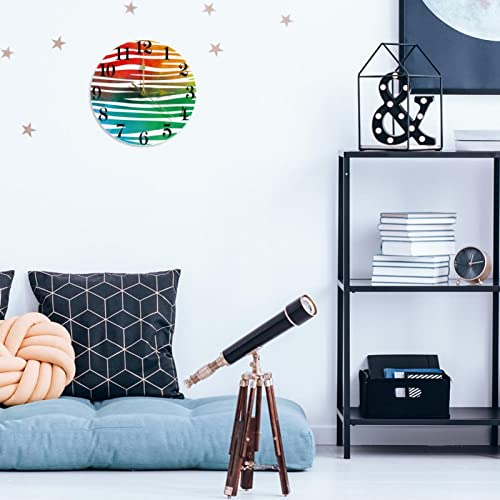 Horloge murale colorée léopard 25,4 cm pour une maison joyeuse - 6