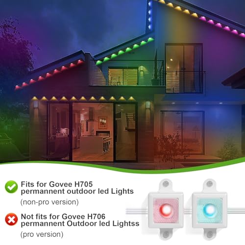 40pcs Light Clips for Govee Outdoor LED Lights, Outdoor Light Bracket Clips by Penwlled - Used condition - Image 3