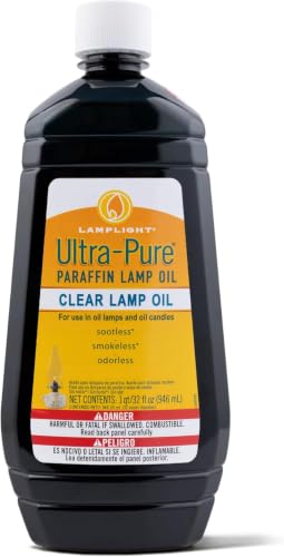 Image of Lamplight Ultra-Pure Lamp Oil, Clear, 32 Ounces (60009) (Pack of 12)