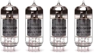 Quad of Electro Harmonix 7868 Power Vacuum Tube