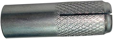 (100) 1/4" Knurled Drop-in Anchors Zinc Plated with Internal Plug.
